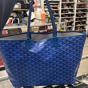 Blue Designer Tote Bag